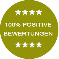 100% positive Bewertungen