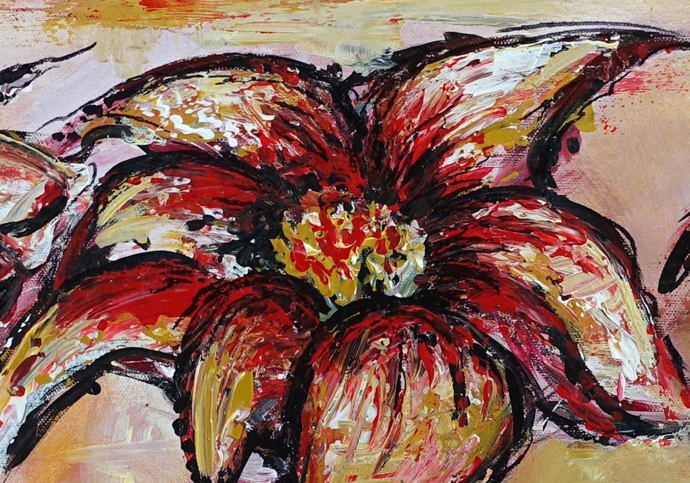 Blumenblüten Blumenmalerei abstrakt