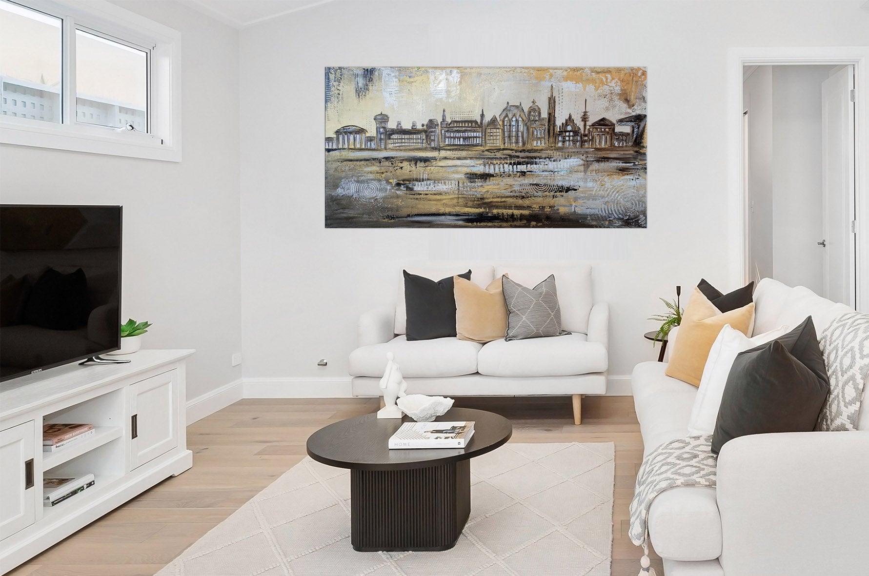 Aachen Skyline abstrakt modern