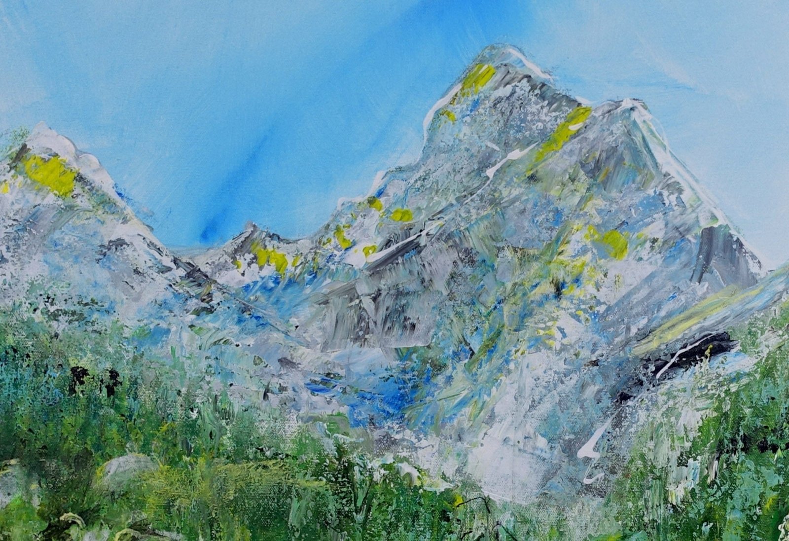 Berge & Fluss Gemälde