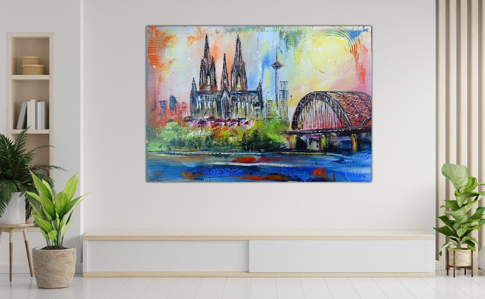 Bild Köln Kunstwerk Original Gemälde Kunst Malerei w3