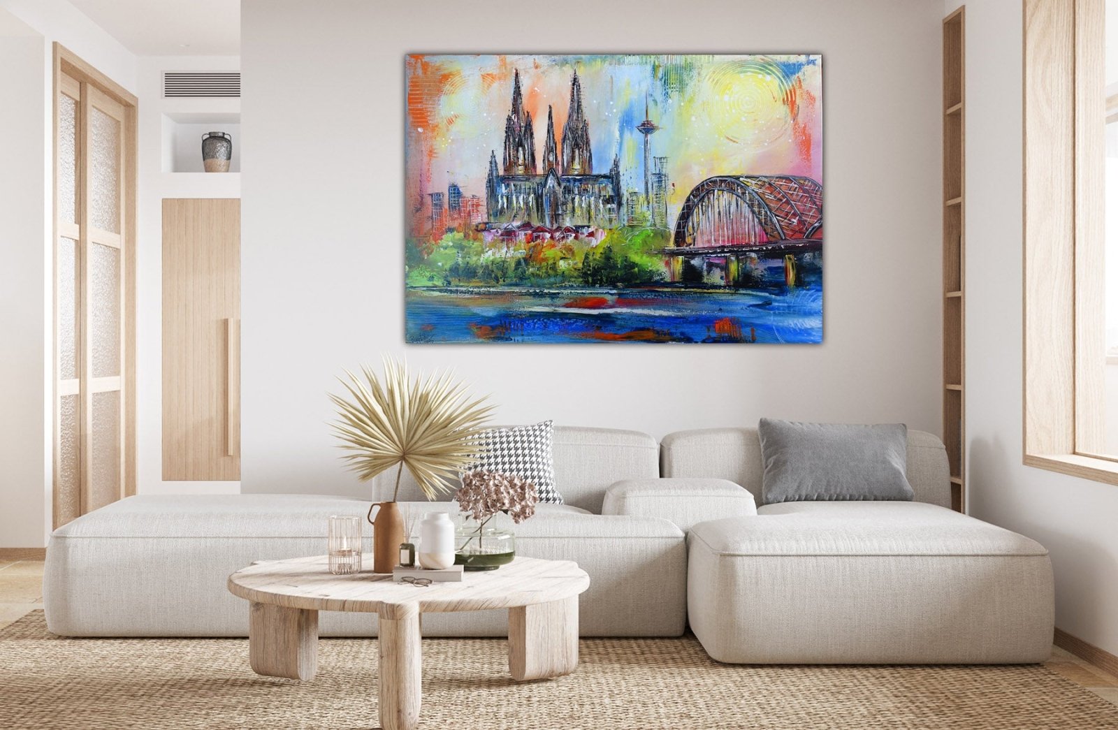 Bild Köln Kunstwerk Original Gemälde Kunst Malerei w1