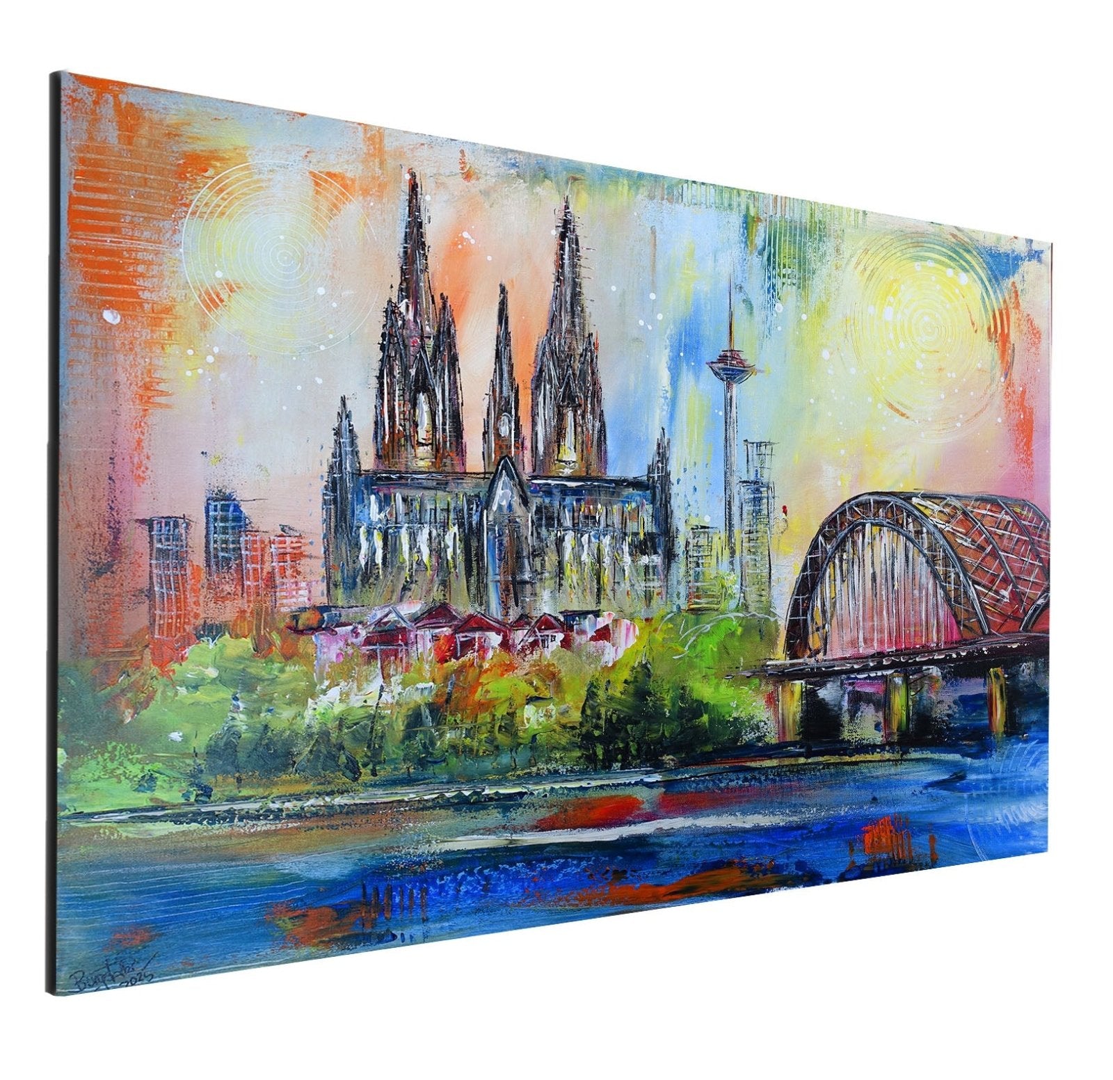 Bild Köln Kunstwerk Original Gemälde Kunst Malerei w2