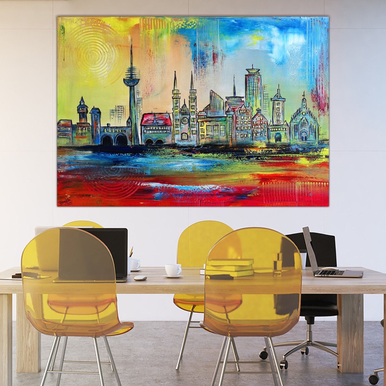 Bild Nürnberg Gemälde Frauenkirche Kaiserburg Lorenz