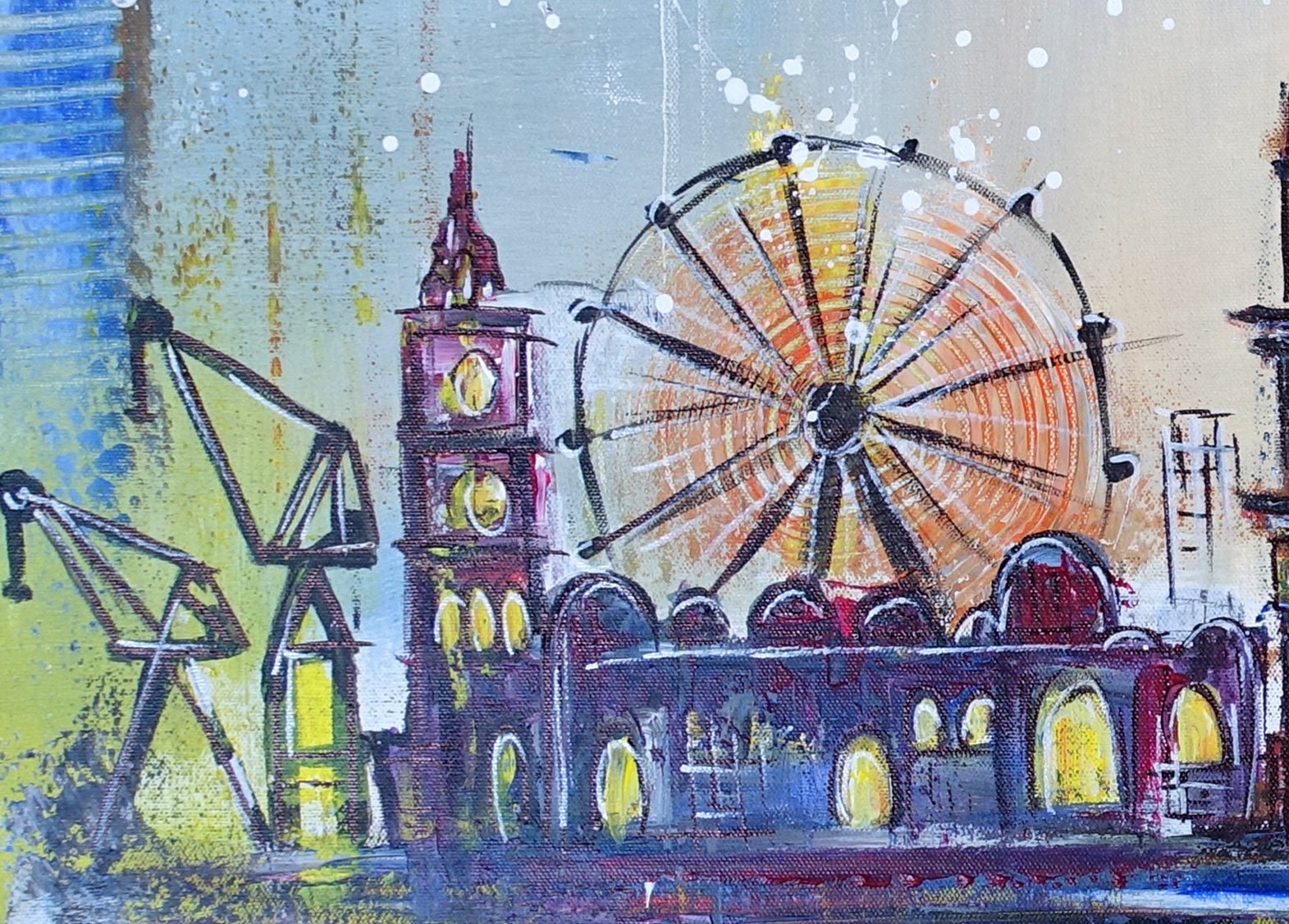 Hamburg Kunst Malerei Bild Hafen