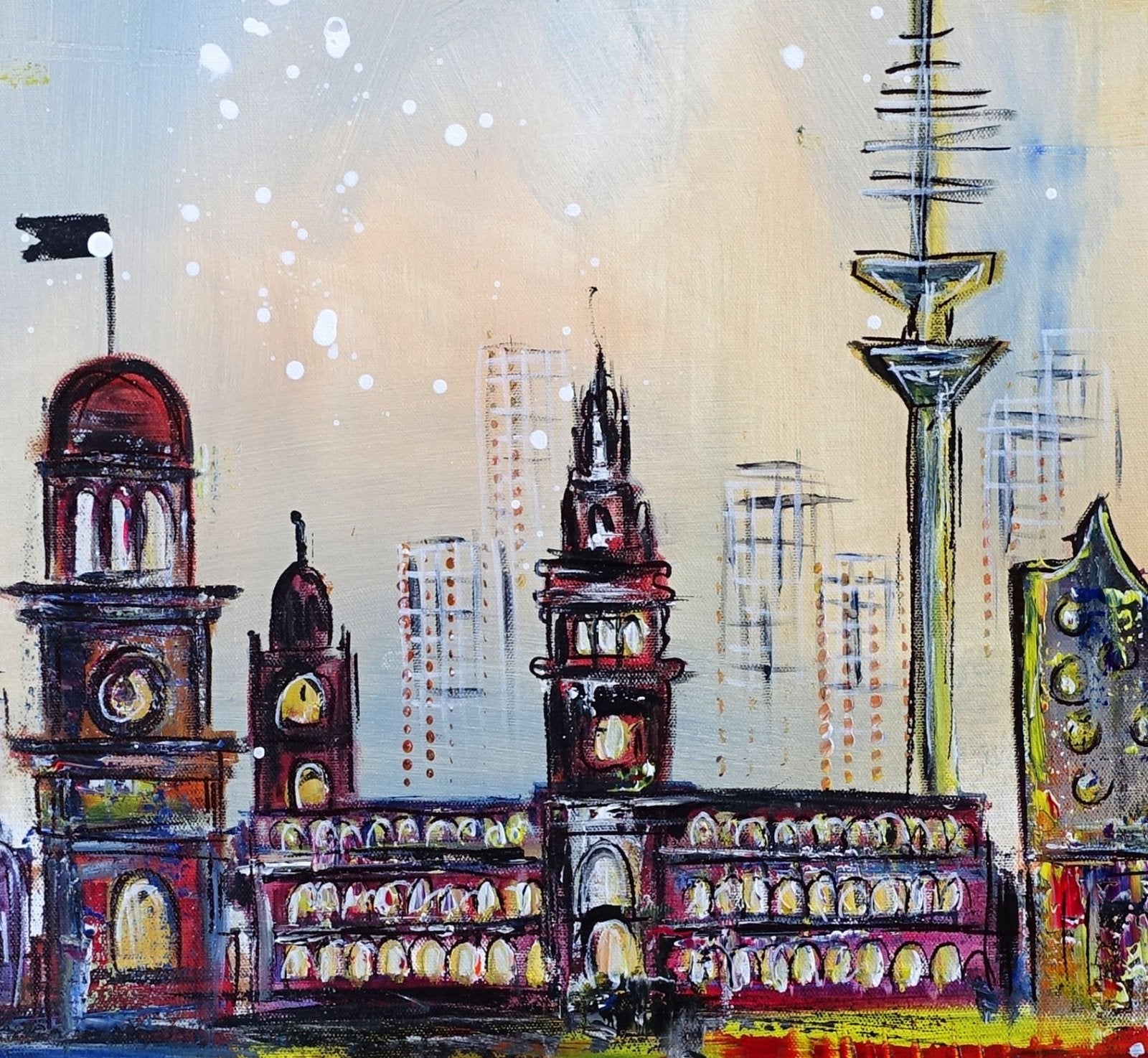 Hamburg Kunst Gemälde Rathaus