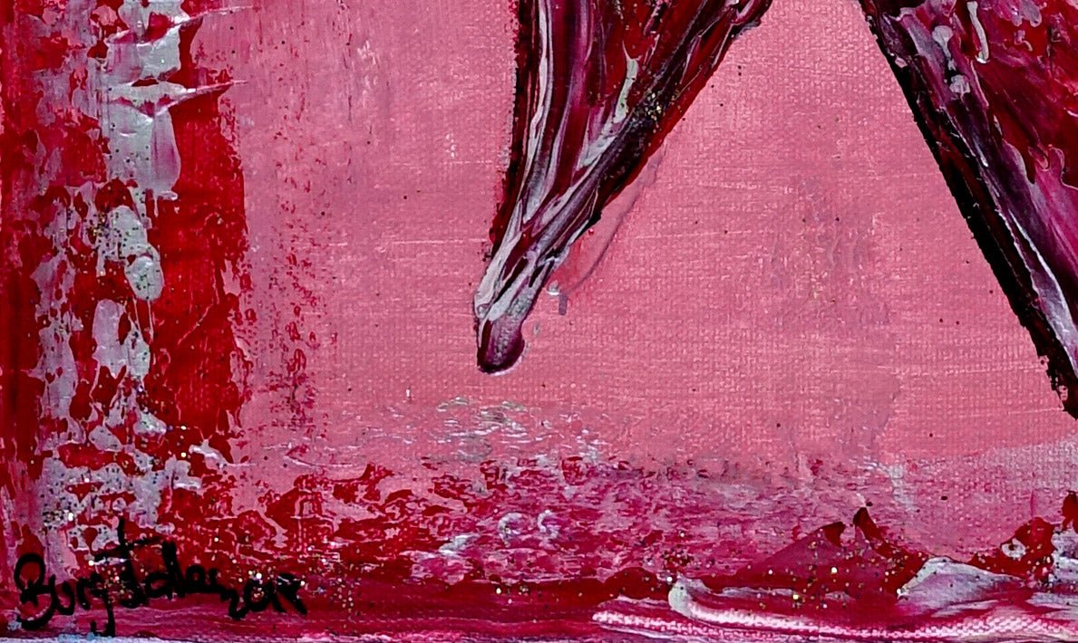 Zwei Herzen - Herzbild Geschenk Liebe Partner