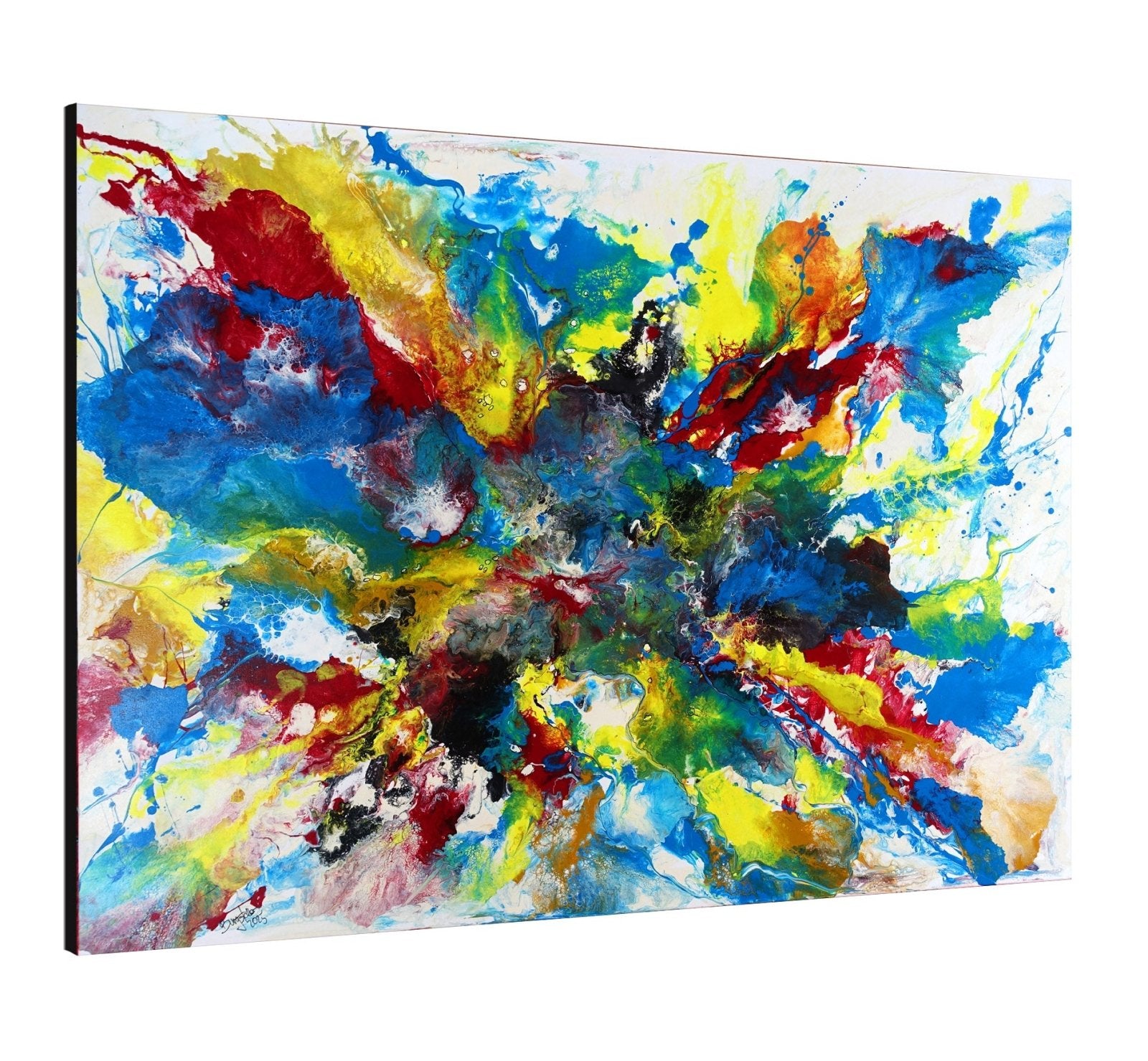 Abstrakte Malerei bunt kaufen, Fluid Art Gemälde