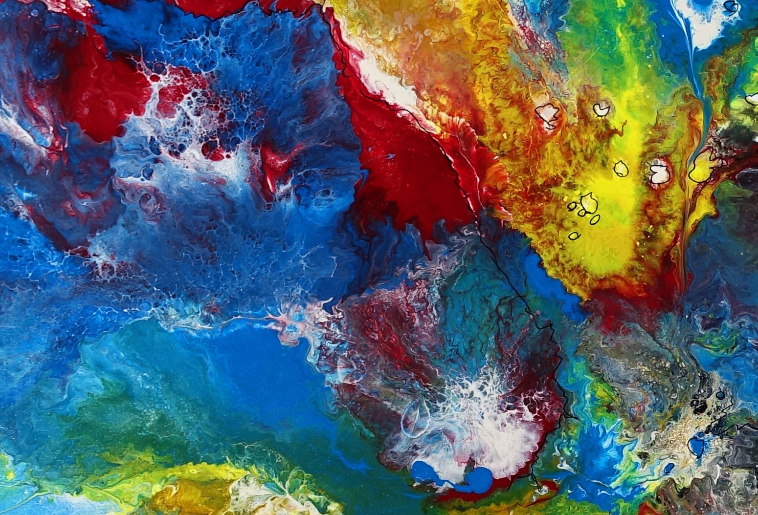 Abstrakte Malerei bunt d1