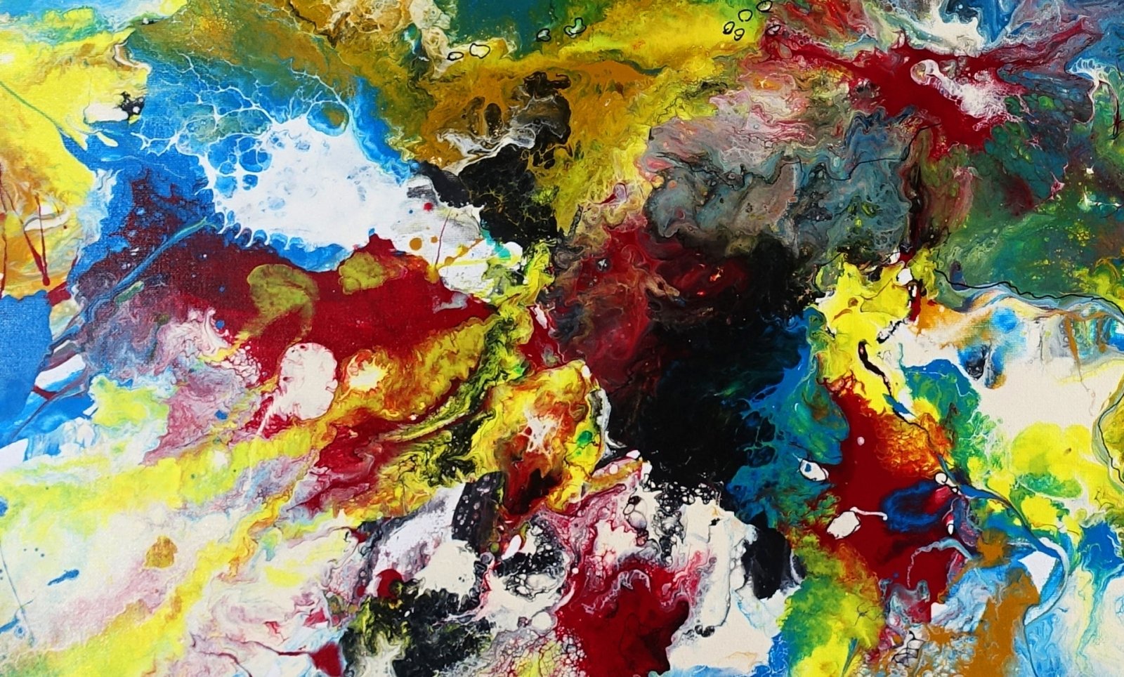 Abstrakte Malerei bunt d3