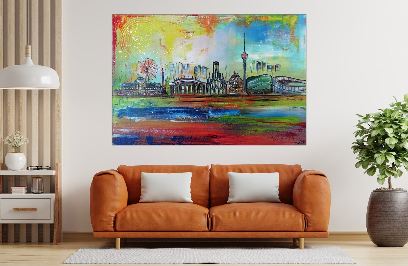 Kunst Stuttgart Künstler Bild Gemälde auf Leinwand Acrylmalerei