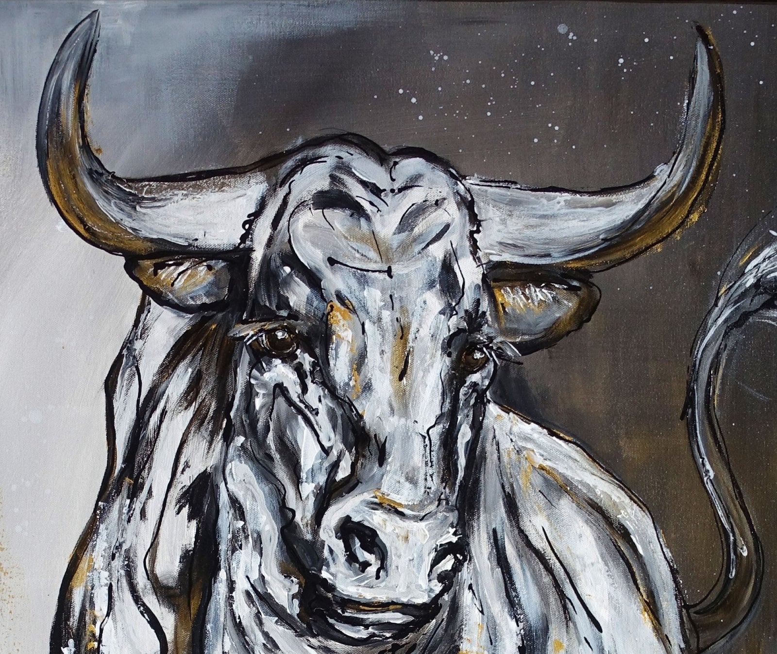 Luis I. abstraktes Stierbild