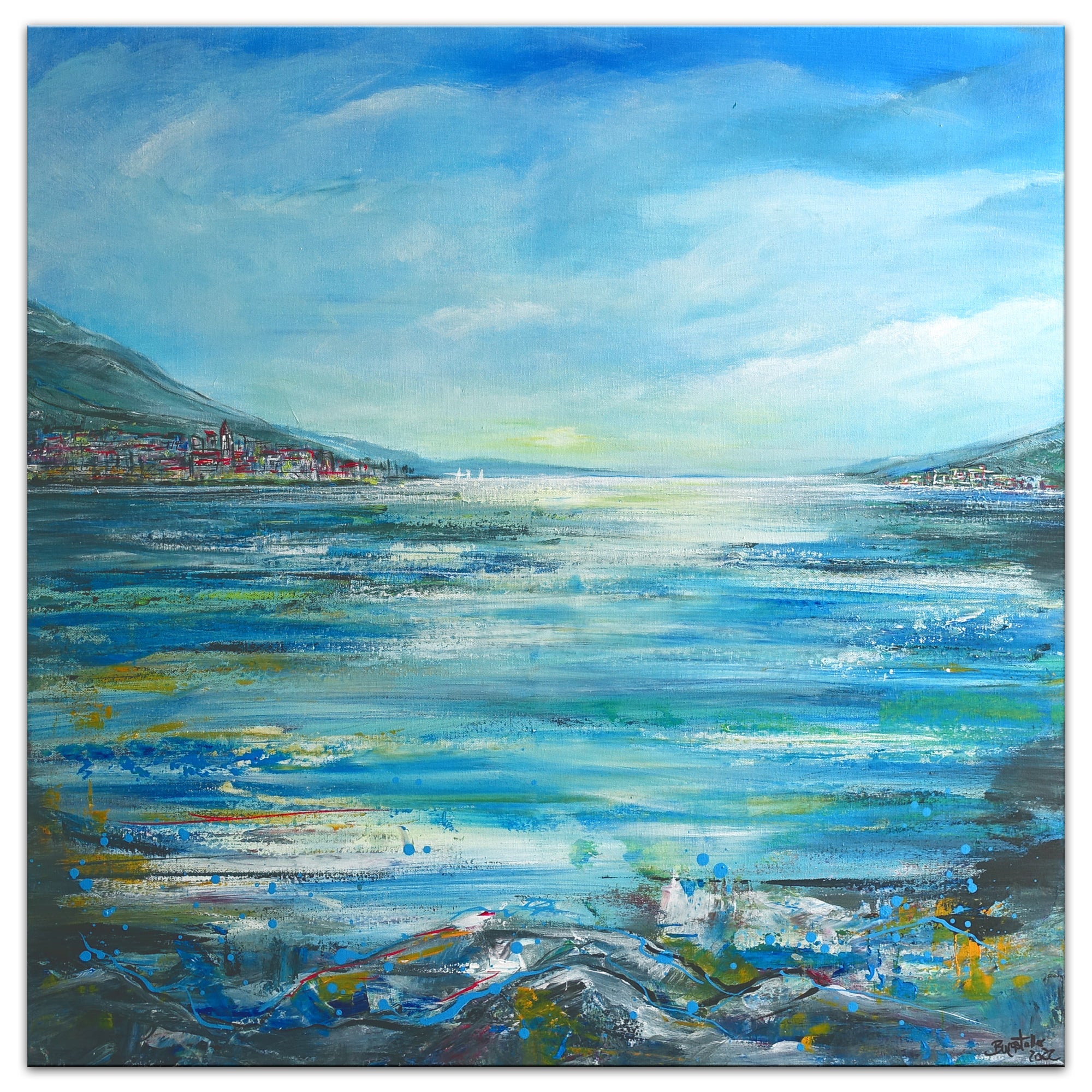 Moderne abstrakte Wohnzimmerbilder kaufen