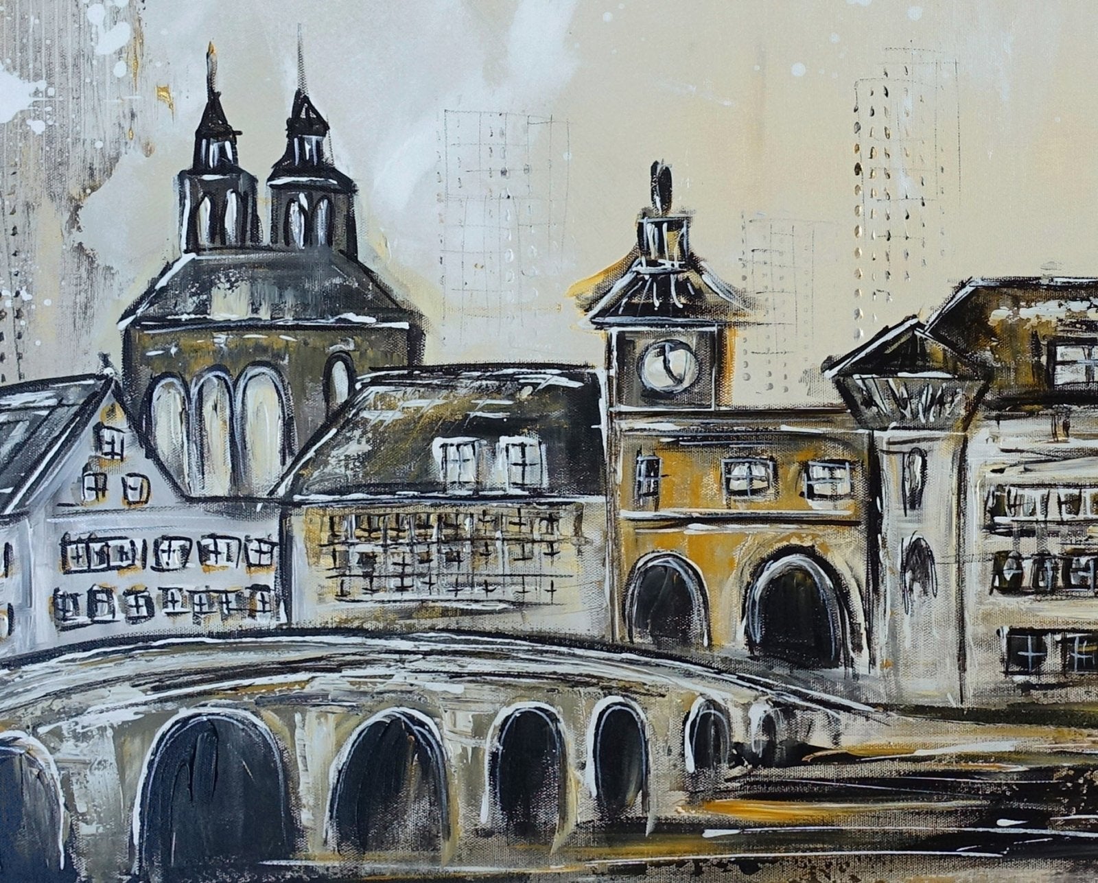 Regensburg abstraktes Stadtbild