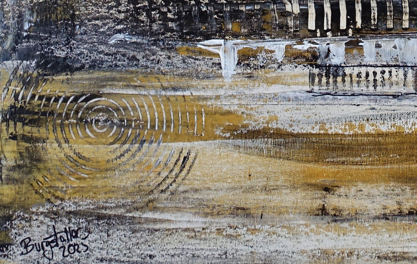 Bild Weinflasche handgemaltes Gemälde d3