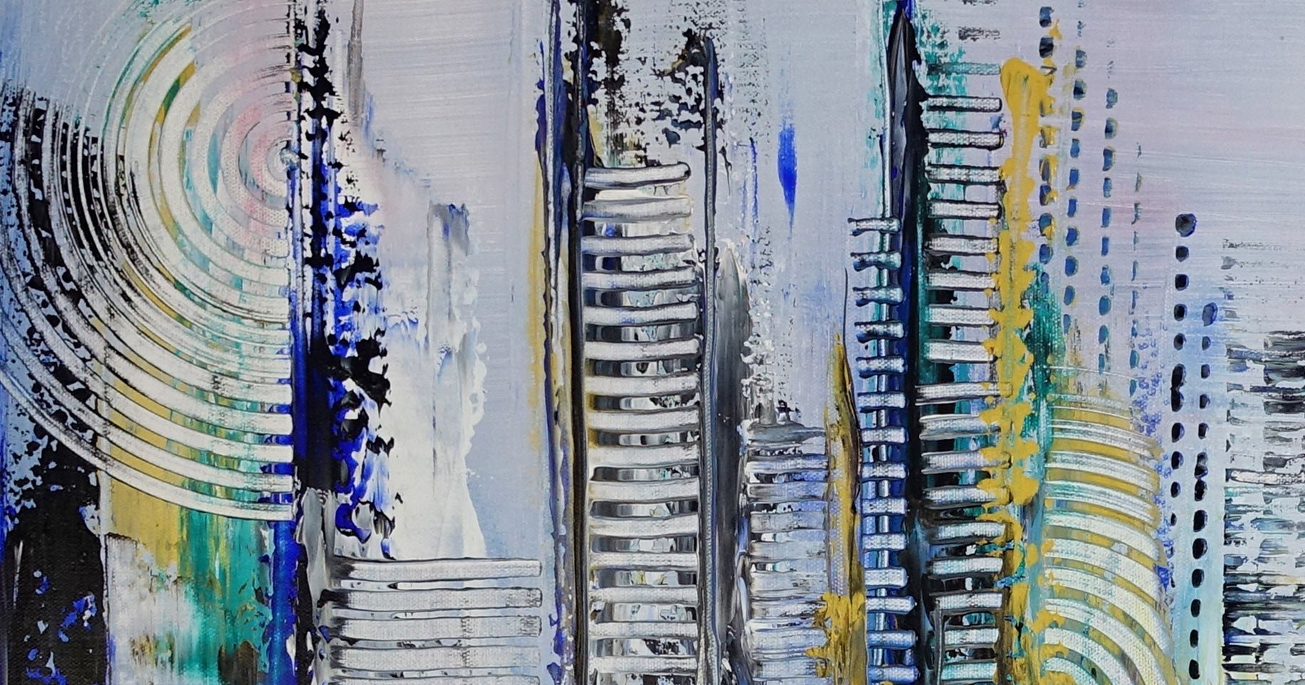 Sortland - abstraktes Acrylbild