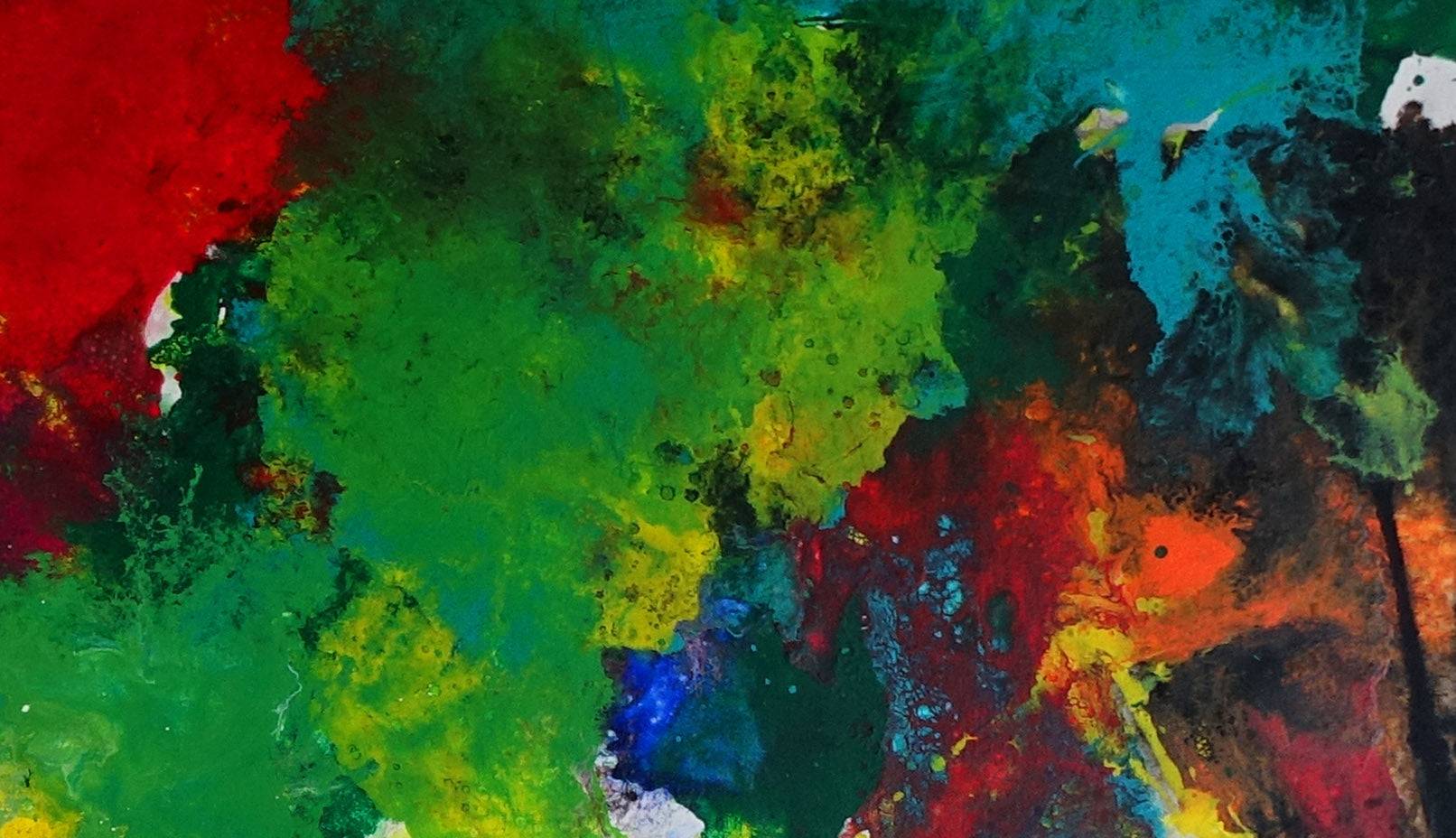 Abstraktes Wandbild XXL Kunst Malerei Buerobild Detail2