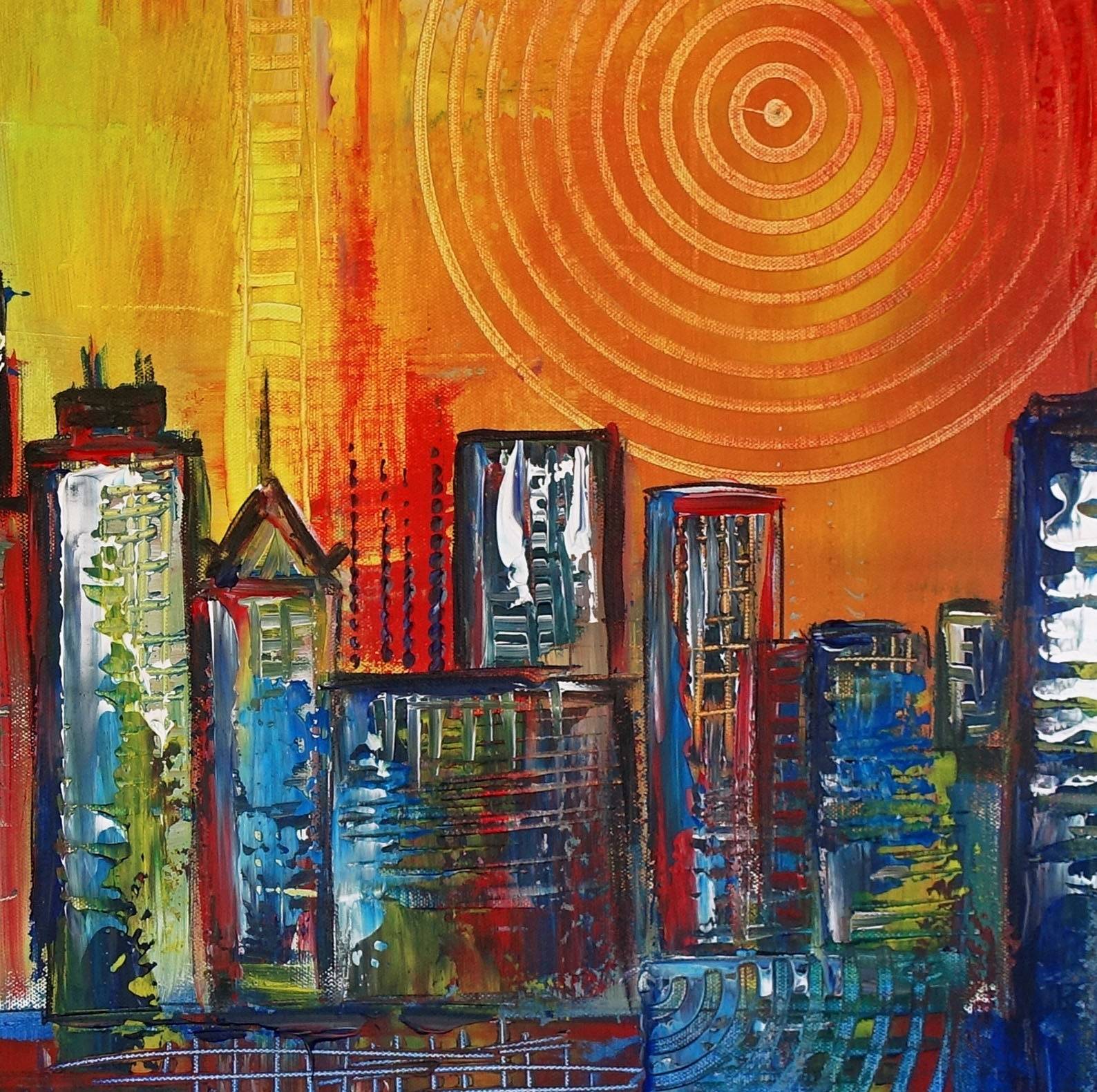 Sydney Stadtbild Gemaelde kaufen Bild Malerei Detail3