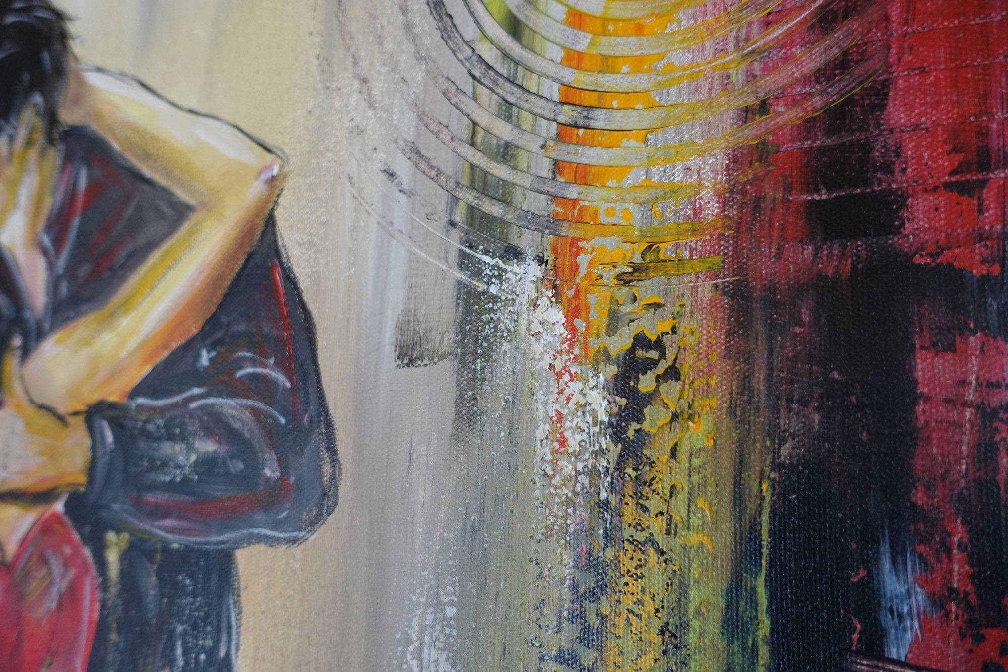 Tango Feeling handgemaltes Taenzerbild Tanzpaar Latino