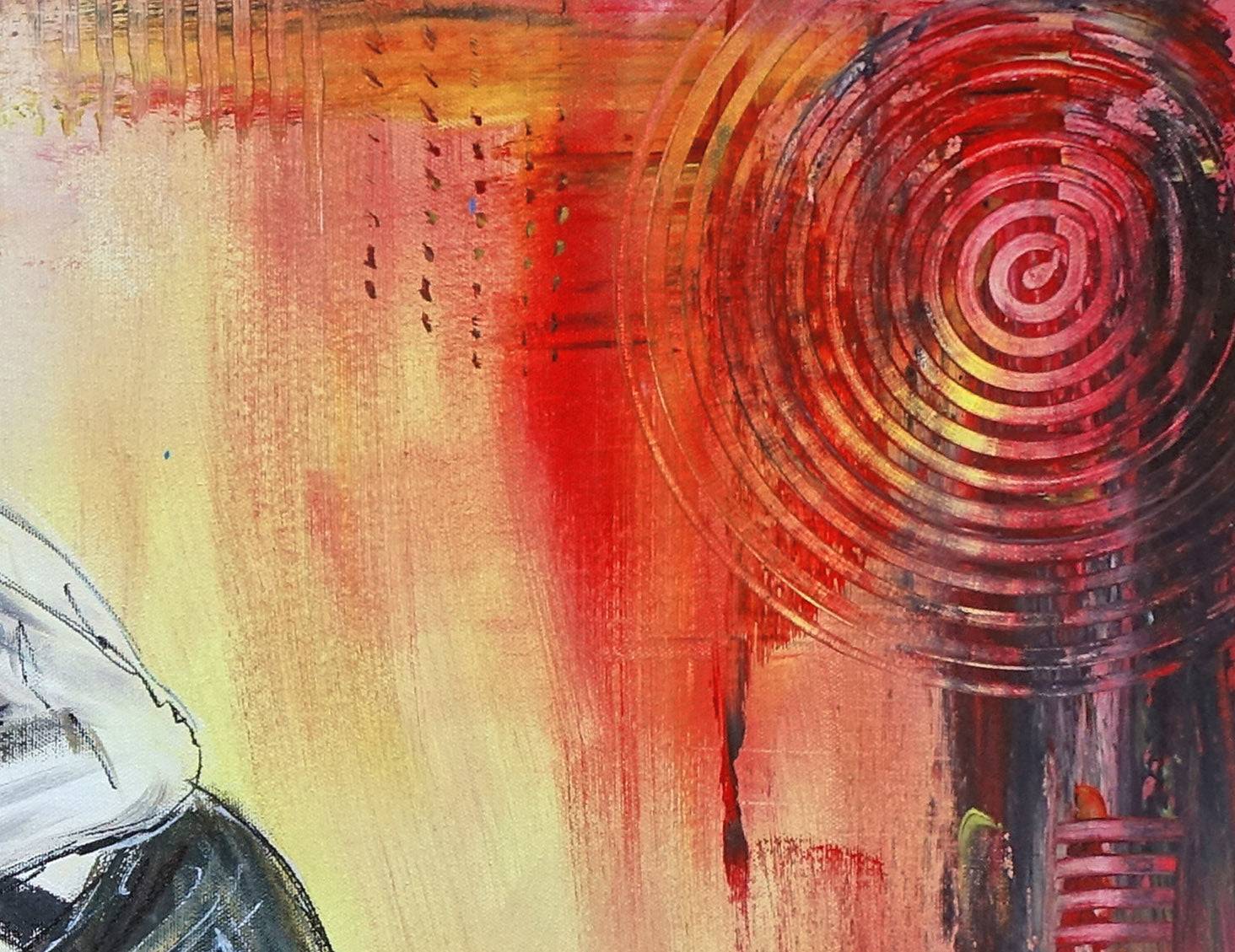 Tango Feeling handgemaltes Taenzerbild Tanzpaar Gemaelde