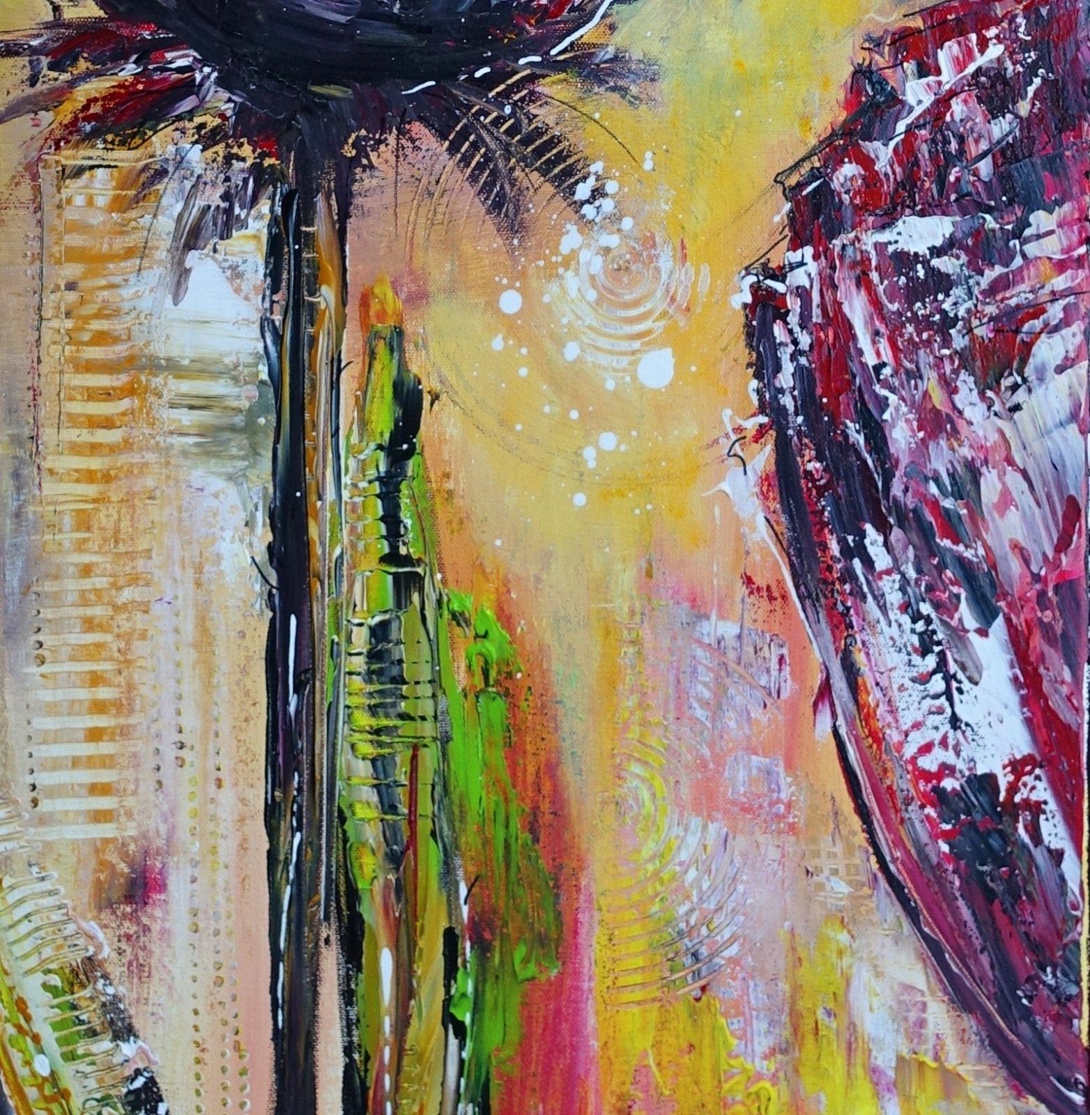 Tulpe abstrakt gemalt det2