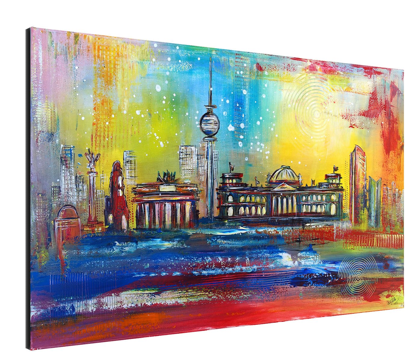 Wandbild Berlin Malerei Bild Gemälde Brandenburger Tor Reichstag s