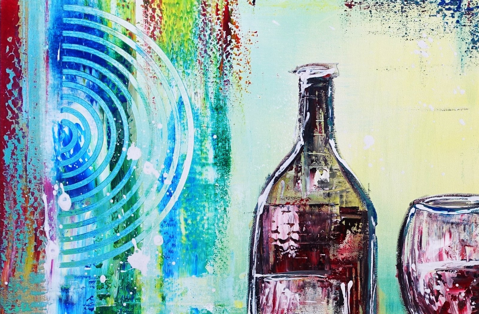 Weingläser Gemälde det3