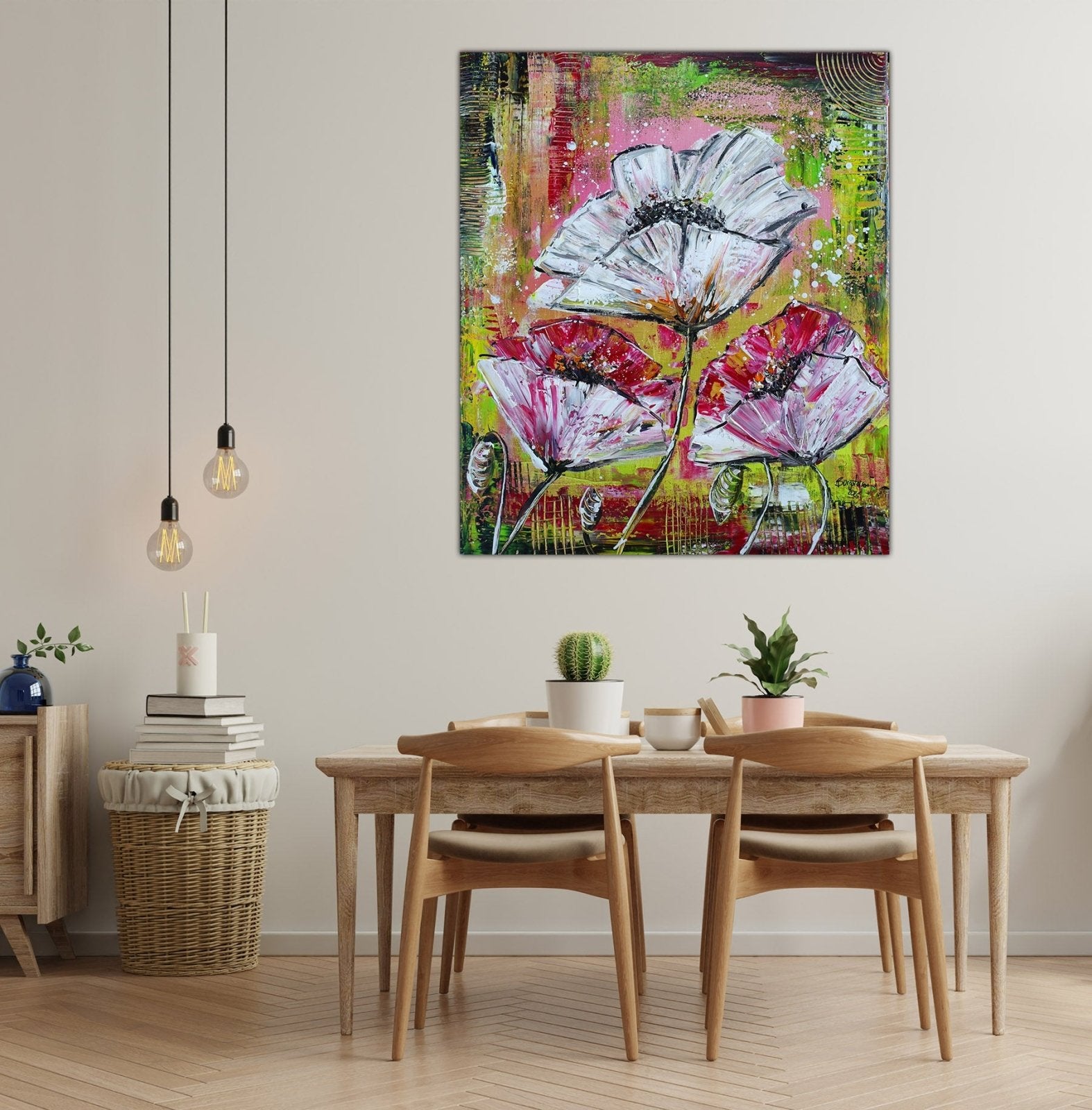 Mohnbild Blumenbild Gemälde kaufen