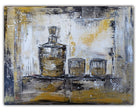 WhiskeyGläser Kunstbild abstrakt handgemaltes Acrylgemälde