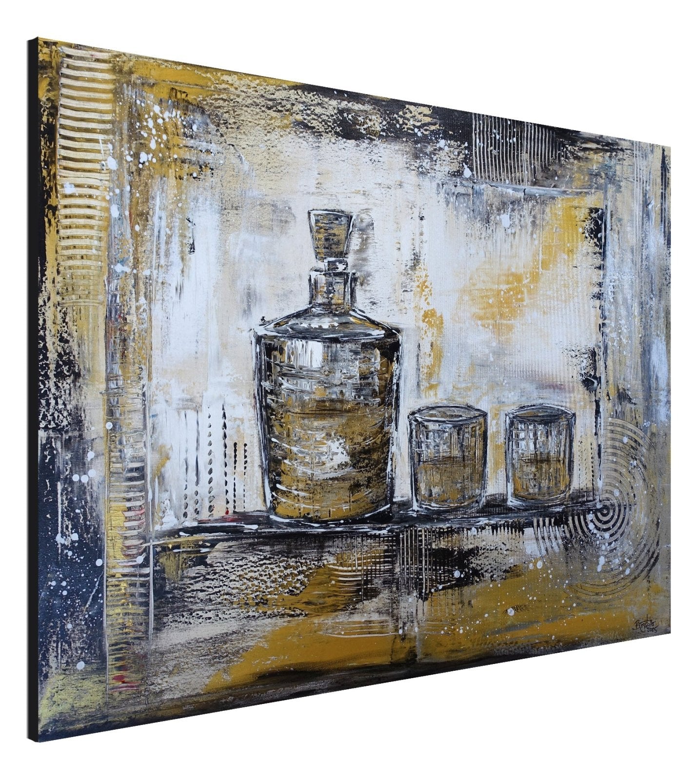 Whiskey Dekanter Gläser Kunstbild s