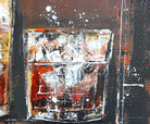 Whiskey Gläser Bild handgemaltes Acrylgemälde
