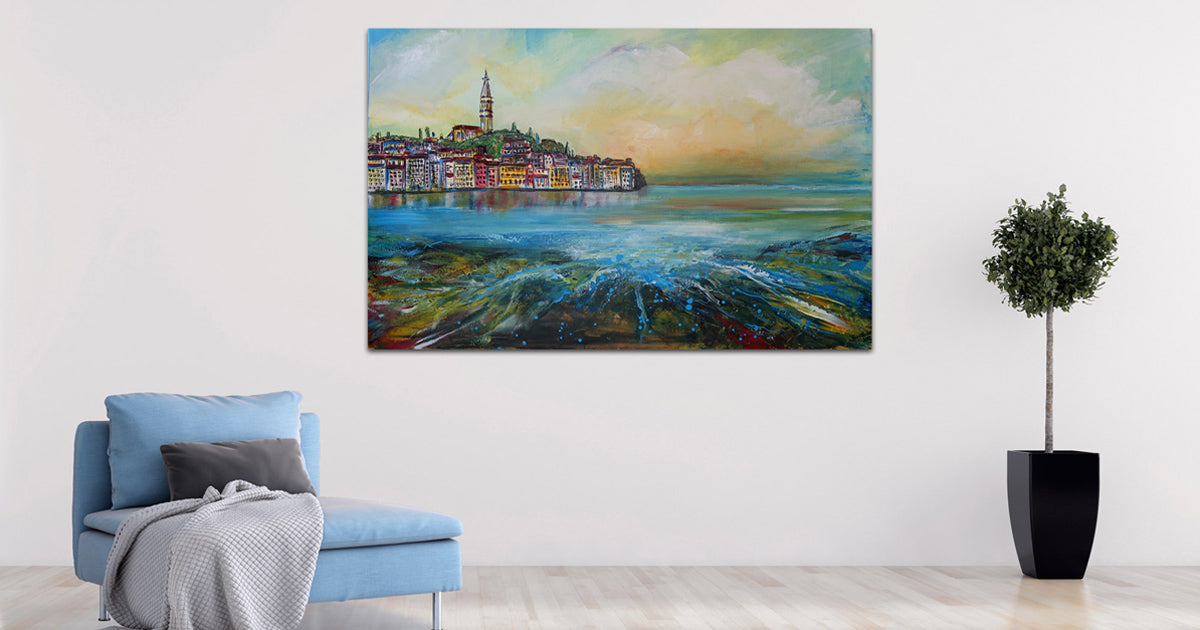 Wohnzimmerbilder, Wohnzimmergemälde, gemalte Bilder für Wohnzimmer