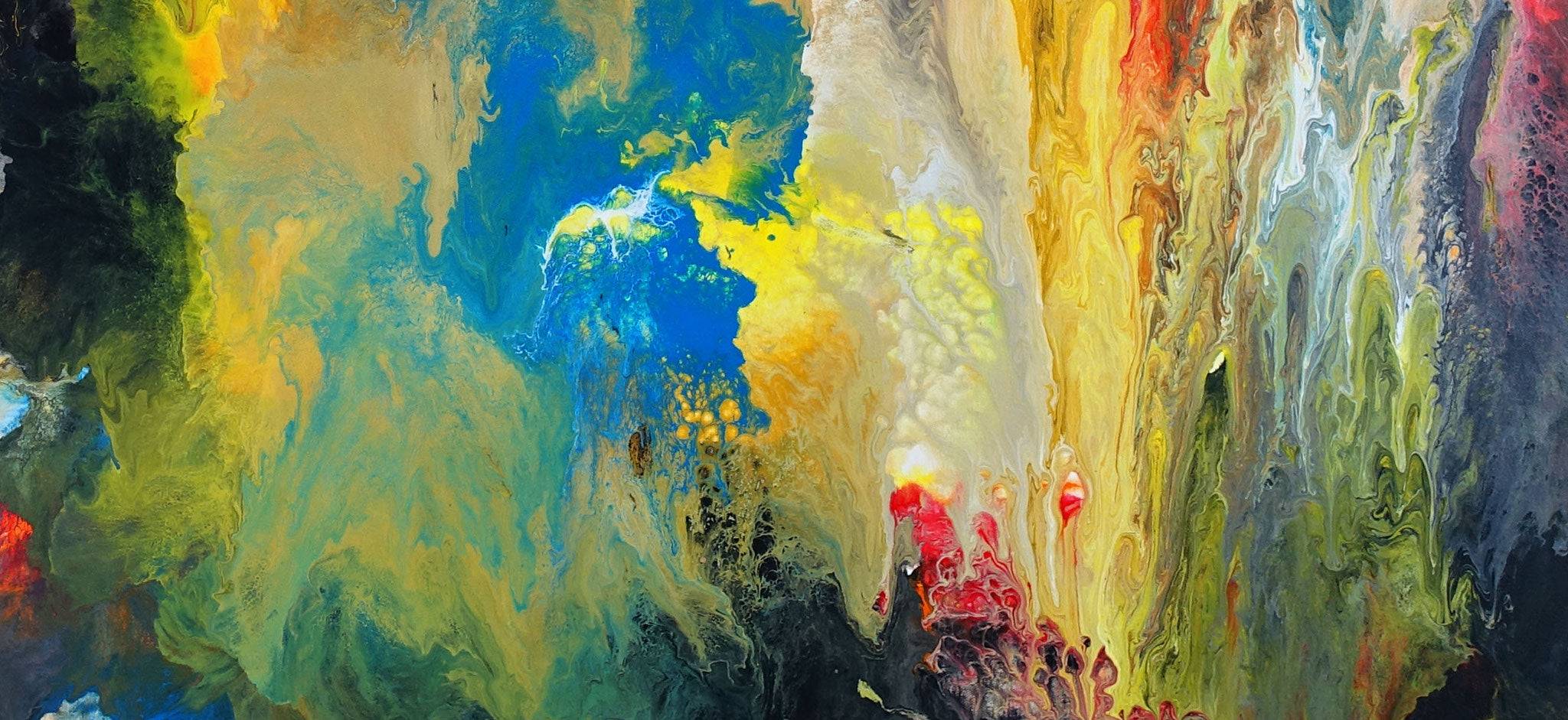 Abstraktes Wandbild XXL modernes Buerobild Detail3