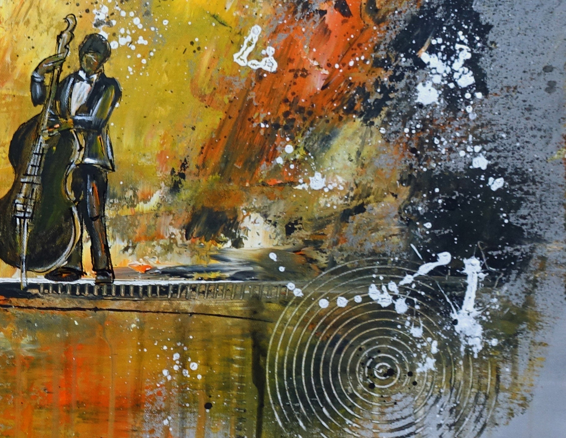 Soundcheck - Musiker Gemälde d3