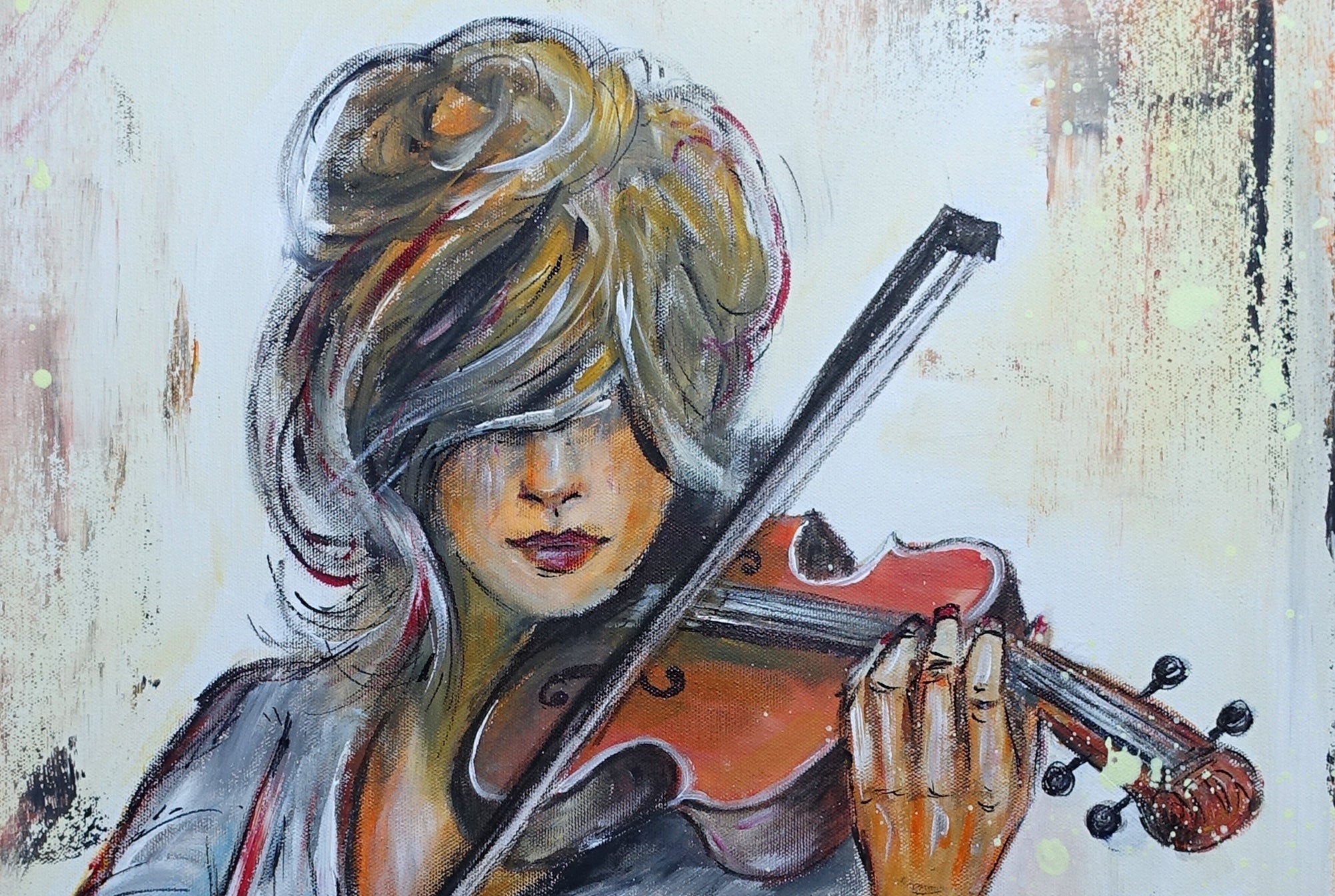 Violistin Musikerin Gemälde