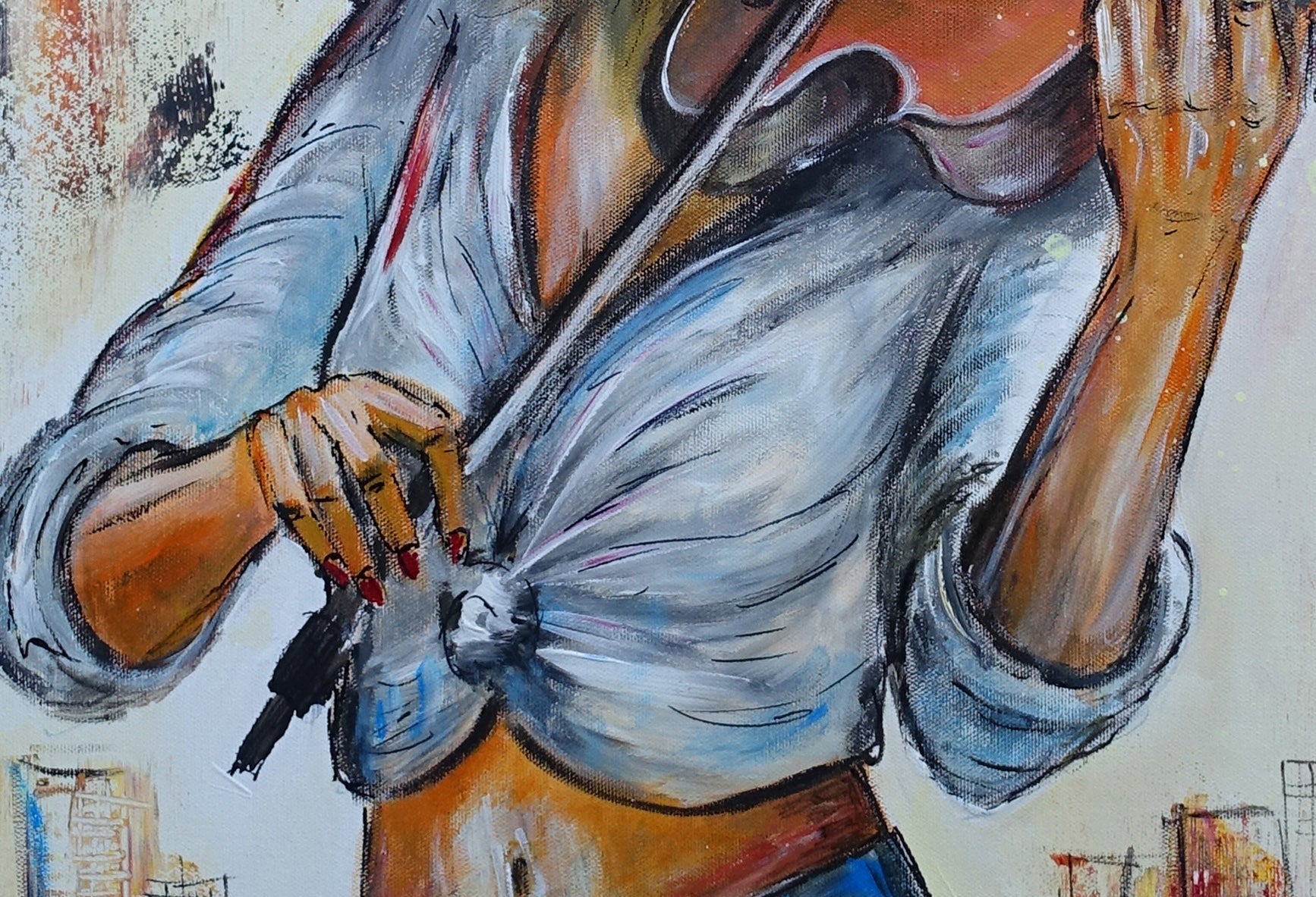 Violistin Musikerin Gemälde d