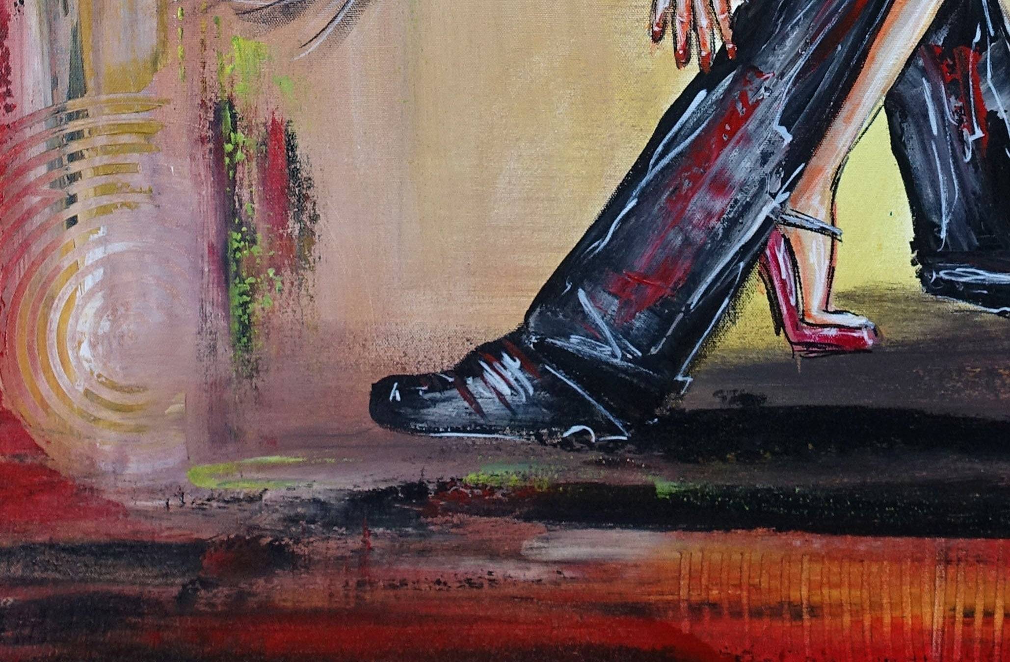 Salsa Liebe handgemaltes Tänzerbild Tanz Malerei Gemäde 70x102