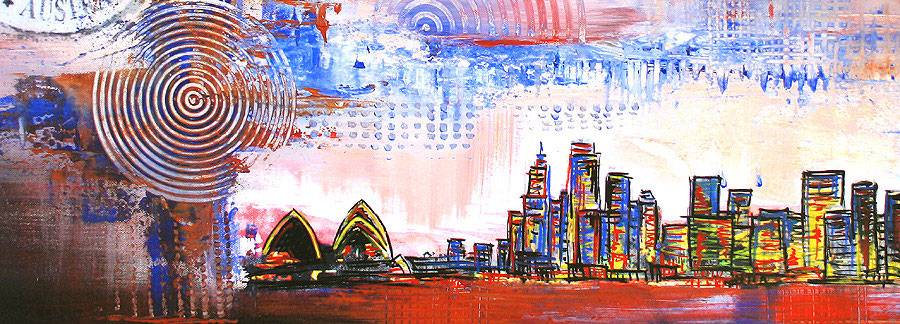 Sydney Stadt Staedte Gemaelde kaufen Bild Malerei Bilder fuer Unternehmen Hotel