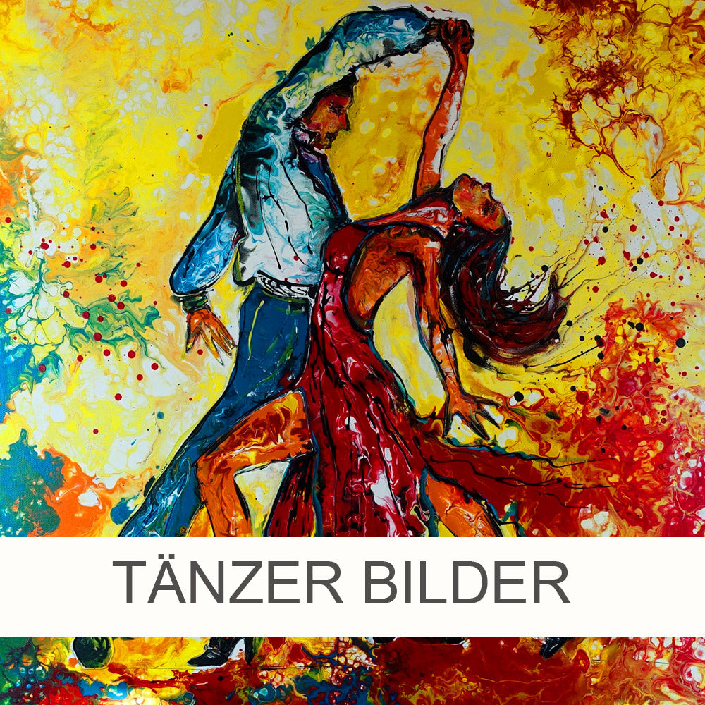 Gemälde Tänzerinnen - Handgemalte Tanzbilder - Tanz Kunst Malerei