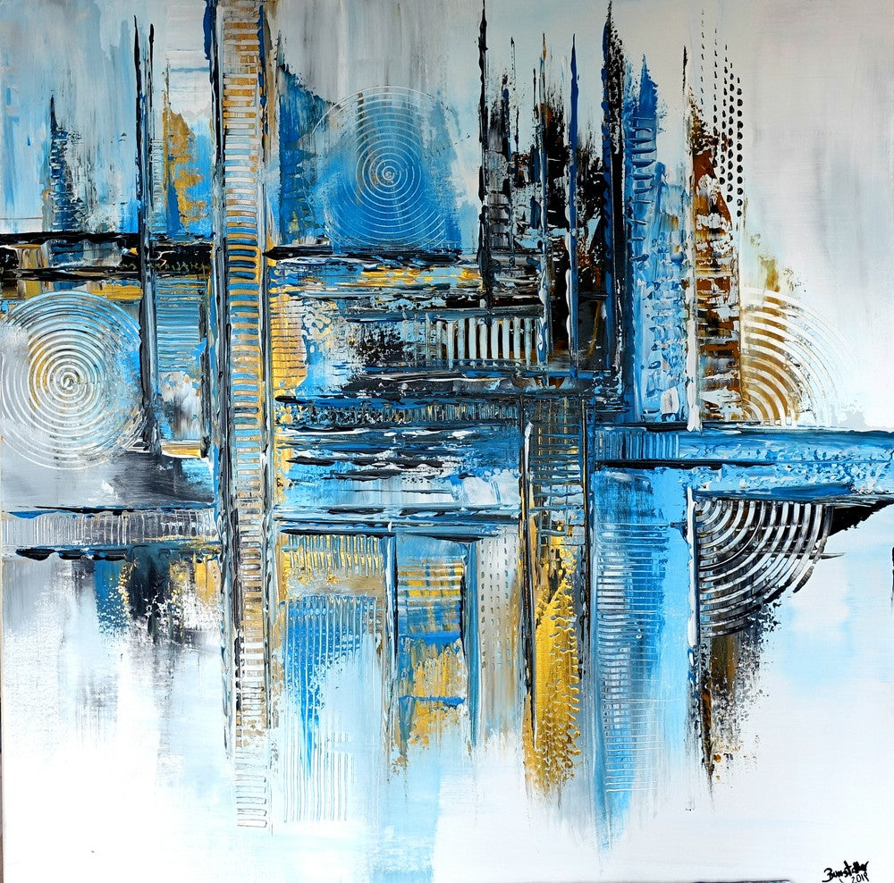 Abstraktes Acrylgemälde kaufen Kunst ohne Grenzen