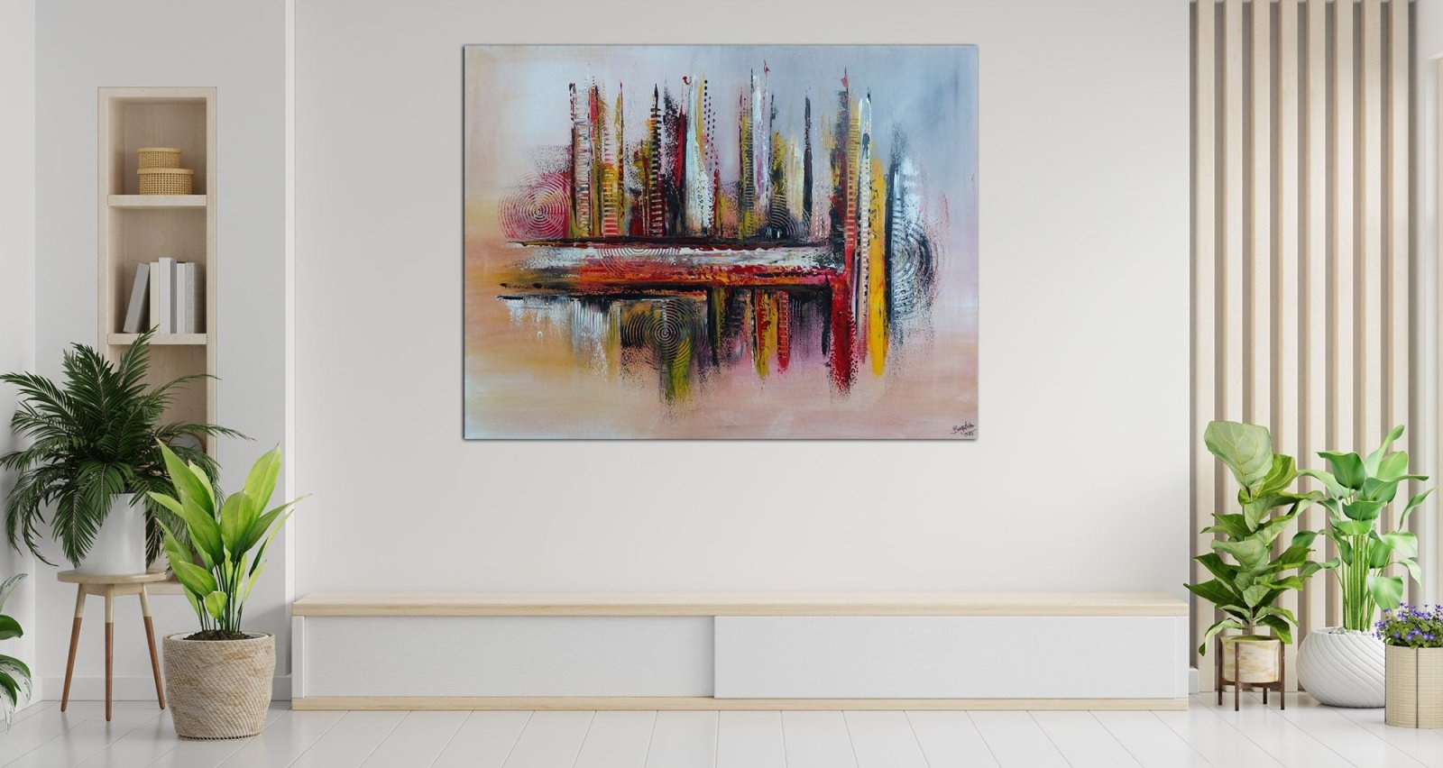 Alice Springs - abstraktes Acrylbild braun rot - moderne Kunst