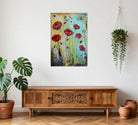 Modernes Blumen Gemälde, Blumenbild Acrylbild 40x60