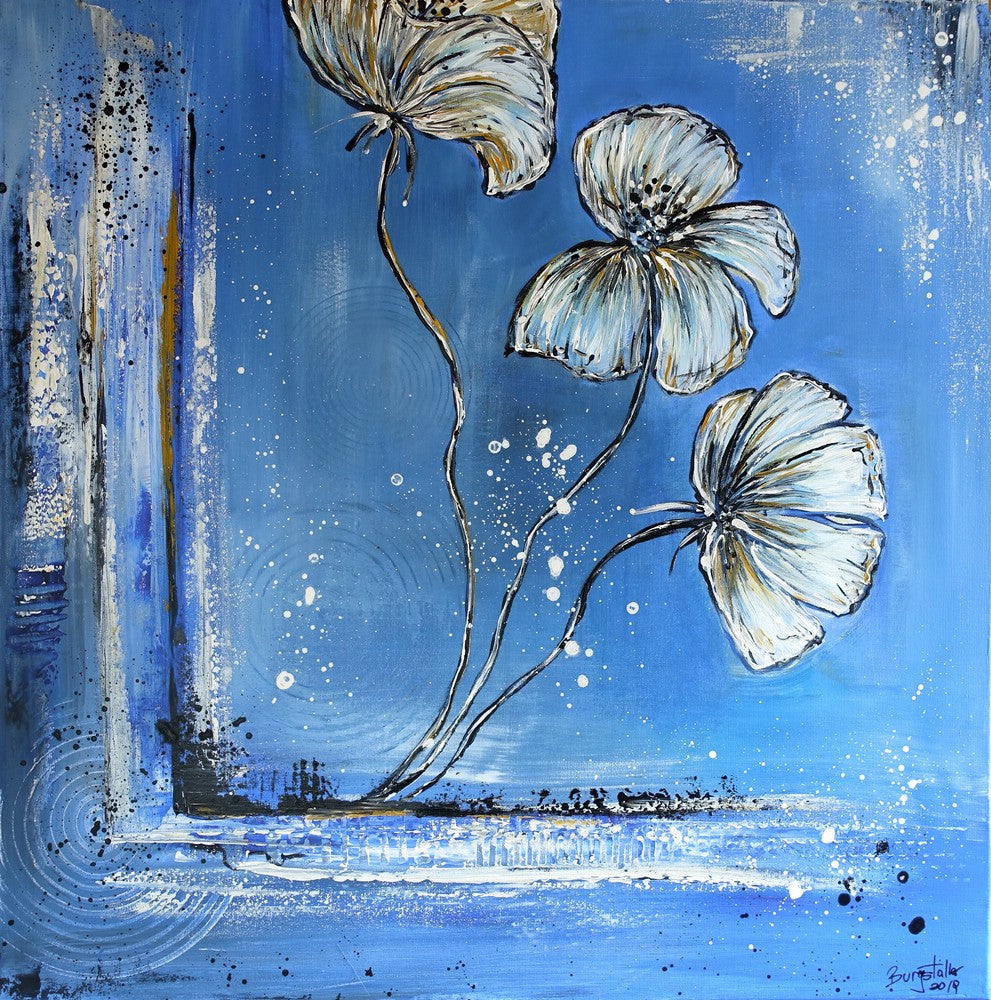 Blumengemälde - acrylbilder blumen modern