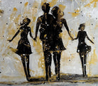 Eltern Kinder - Familien Gemälde - Detail1