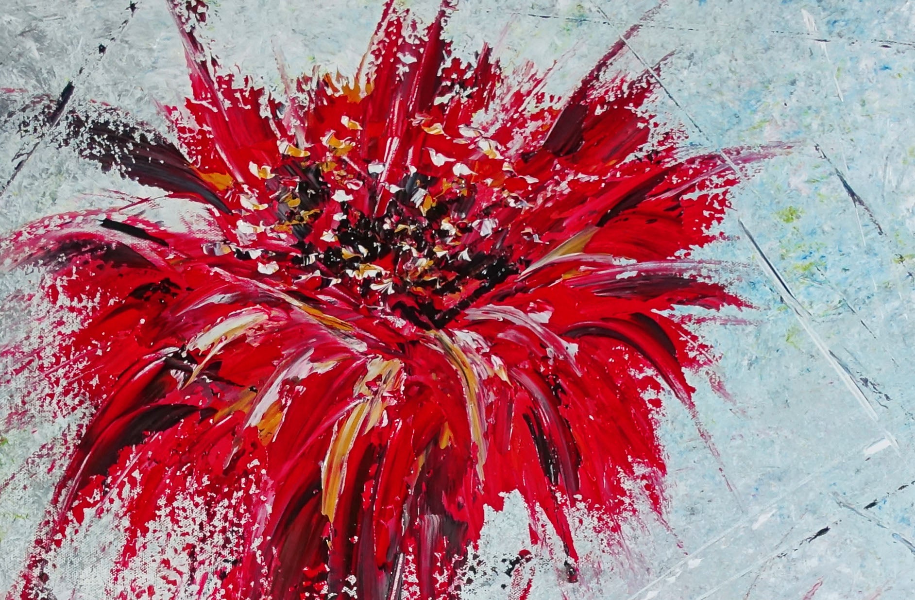 Blumen Gem lde Abstrakt Modernes Blumenbild In Acryl blumen-gem-lde-abstrakt-modernes-blumenbild-in-acryl