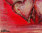 Fünf Herzen gemalt d1