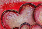 Fünf Herzen gemalt d3