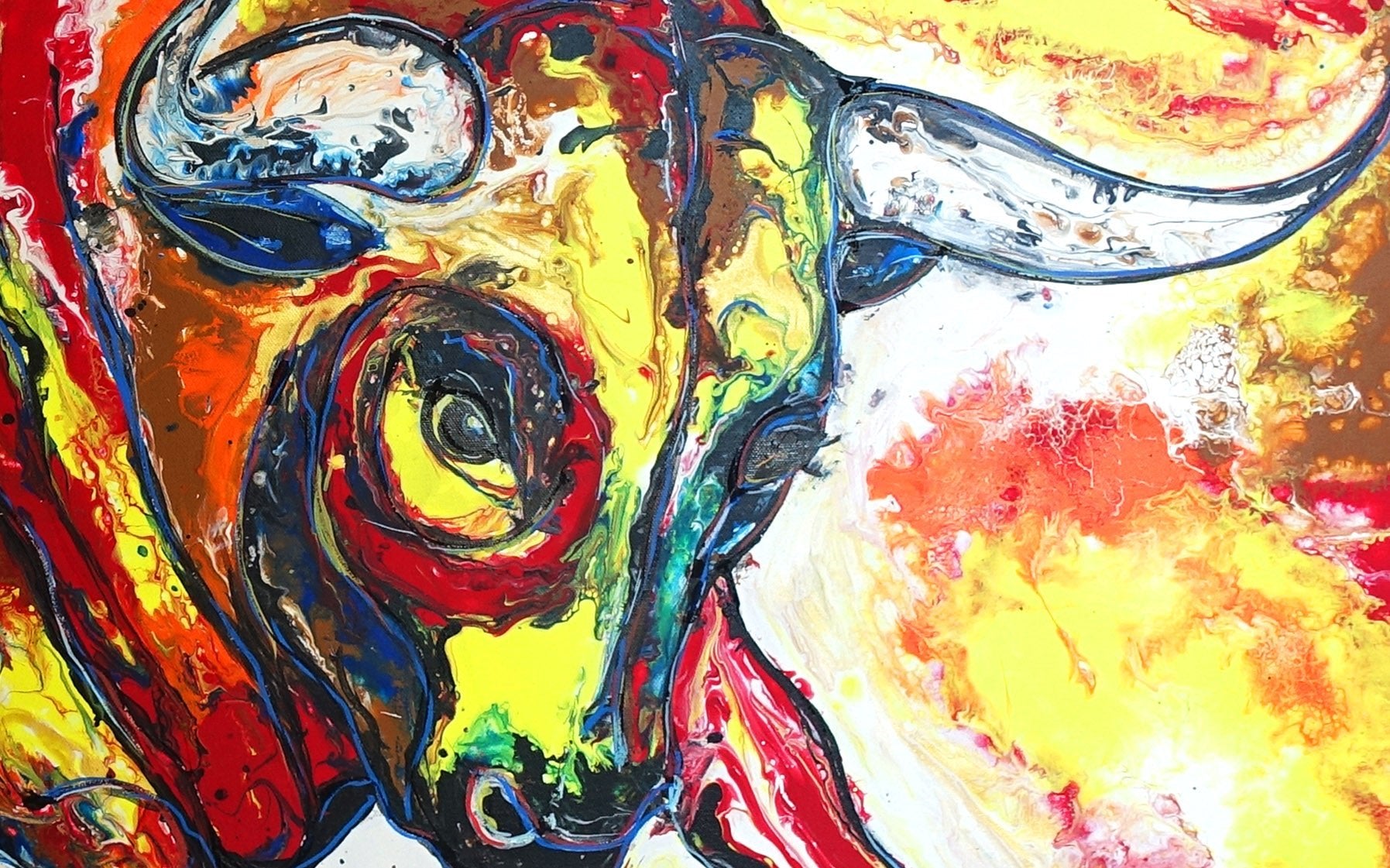 Gordito 26 - Handgemaltes Stier Bild