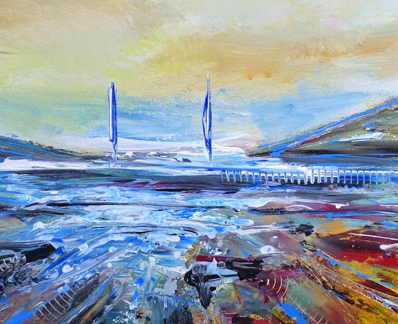 Segelboot Bild abstrakt