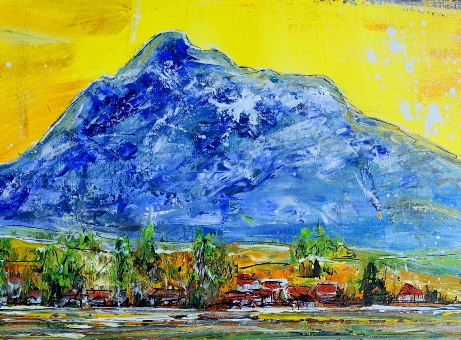 Hopfensee Allgäu Gemälde 4